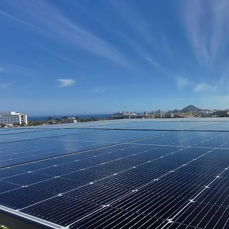 Solar House With Arch View Rooftop